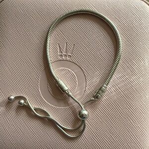 Pandora Sliding Silver charm Bracelet